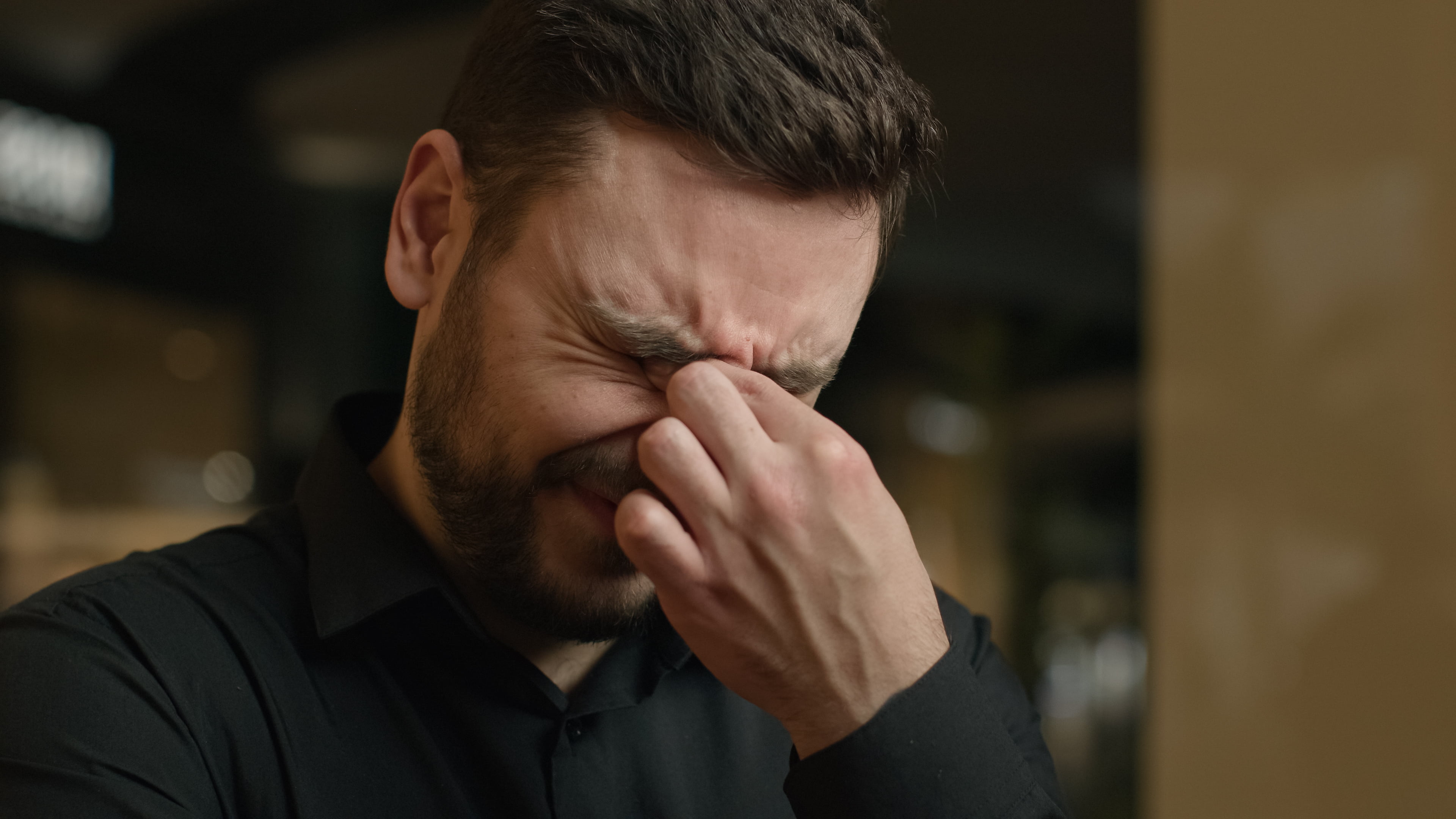 Intense UV rays reflecting off snow surface at high altitude ski resort
